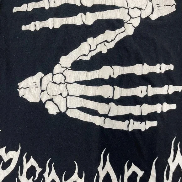 Zeds Dead Shirt Adult Medium Black Skeleton Hands Logo Music Concert EDM Mens - Picture 10 of 11